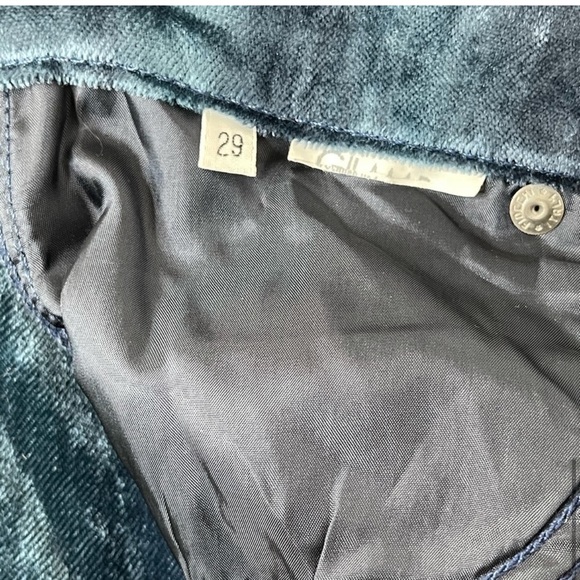 Iceberg Jeans Vintage Y2K Blue Velvet Velour Suit Blazer Pant Set 29 40 Italy - Picture 15 of 16